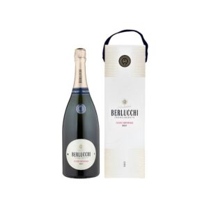 Bottiglia Magnum di Berlucchi Cuvée Imperiale Franciacorta DOCG con astuccio regalo