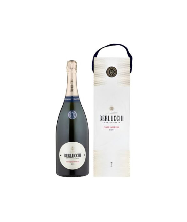 Bottiglia Magnum di Berlucchi Cuvée Imperiale Franciacorta DOCG con astuccio regalo