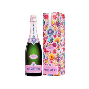 Bottiglia di Champagne Pommery Rosé Brut Royal con astuccio
