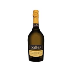 Bottiglia di Valdobbiadene Prosecco Superiore DOCG Extra Dry Millesimato Corner