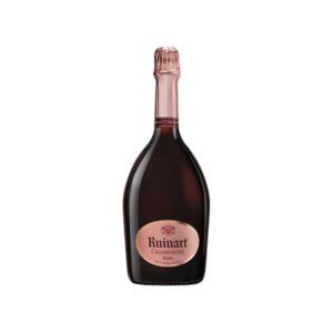 Bottiglia di Champagne Ruinart Brut Rosé con astuccio
