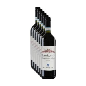 Cassa da 6 bottiglie di vino rosso abruzzese Montepulciano d'Abruzzo DOC 2023 Riparosso Illuminati.