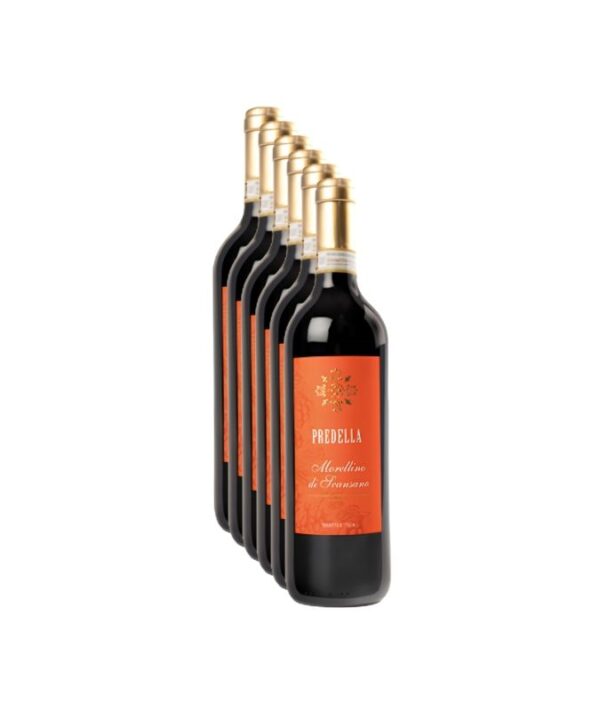 Bottiglia di vino rosso toscano Morellino di Scansano DOCG 2023 Predella.