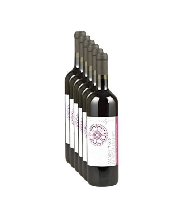 Bottiglia di vino rosso toscano Morellino di Scansano DOCG 2024 Torre delle Grazie.