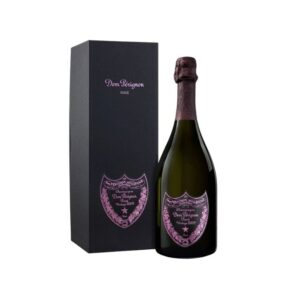 Bottiglia di Champagne Dom Pérignon Rosé Vintage 2009 con astuccio