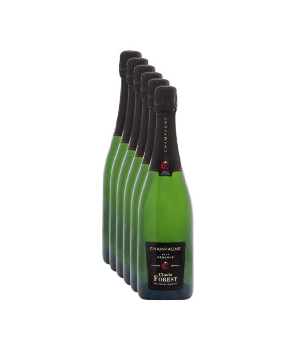 Confezione da 6 bottiglie di Champagne Clovis Forest Brut