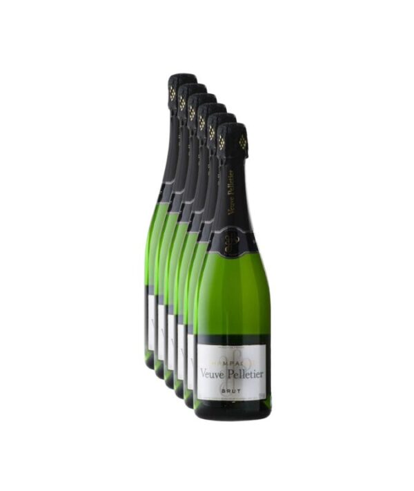 Confezione da 6 bottiglie di Champagne Veuve Pelletier Brut