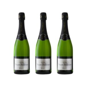 Confezione da 3 bottiglie Magnum di Champagne Veuve Pelletier Brut