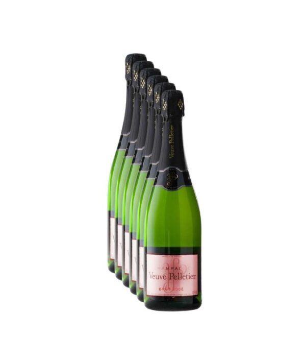 Confezione da 6 bottiglie di Champagne Veuve Pelletier Rosé Brut