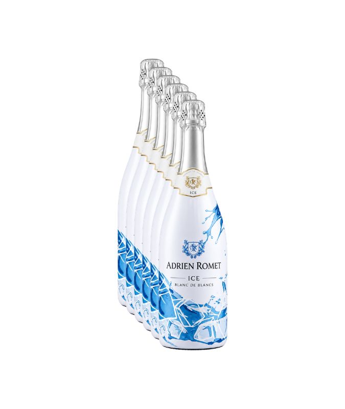 Cassa da 6 bottiglie di Spumante Adrien Romet Ice Blanc de Blancs Demi Sec