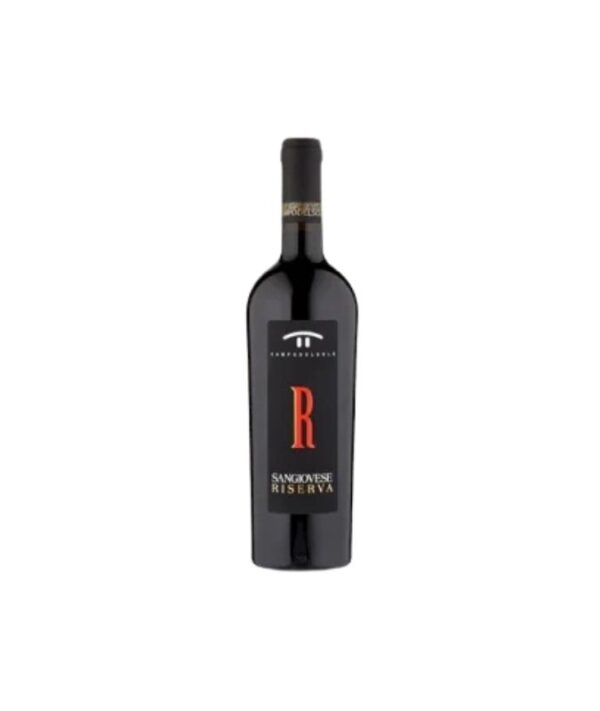 Bottiglia di Sangiovese Riserva 2020 Campodelsole su sfondo neutro