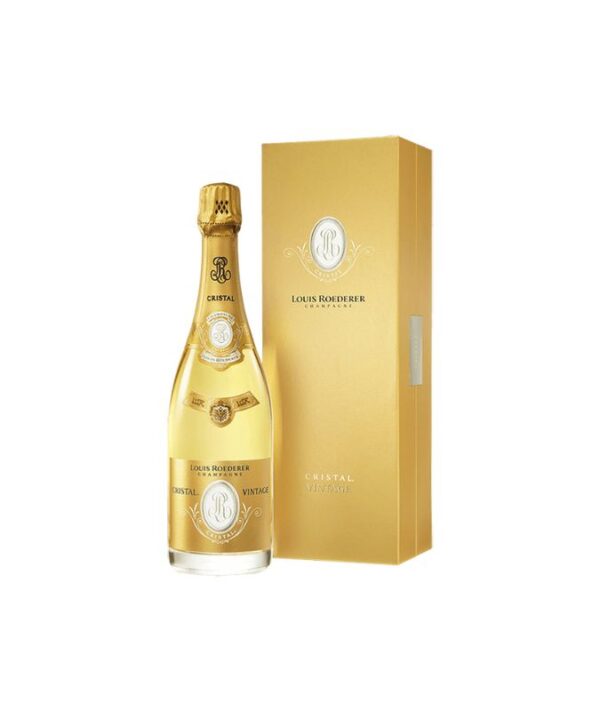 Bottiglia di Champagne Cristal Louis Roederer 2016 con astuccio