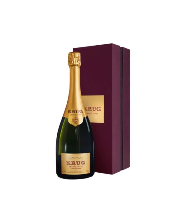 Bottiglia e astuccio di Champagne Krug Grande Cuvée 173ème Édition 75 cl