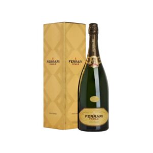 Bottiglia Magnum di Ferrari Perlé TrentoDOC Millesimato con astuccio regalo